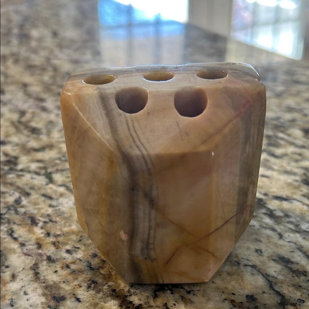 Marble Stone Pen & Pencil Holder